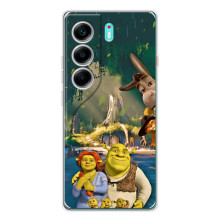 Печатный чехол с принтом Шрек для TECNO Camon 40 – Шрек и Фиона