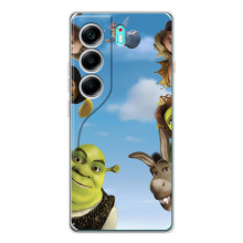 Печатный чехол с принтом Шрек для TECNO Camon 40 – Шрек персонажи