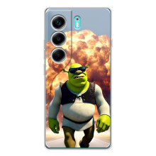 Печатный чехол с принтом Шрек для TECNO Camon 40 – Стильный Шрек