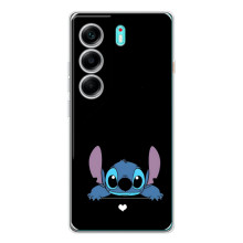 Чехол с принтом Стич на TECNO Camon 40 (Стич на черном)