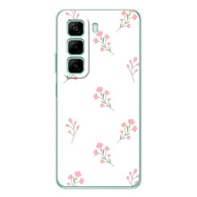 Чехол с розовым рисунком для TECNO Camon 40 – Розовые цветы