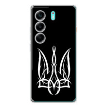 Чохол з українським гербом на TECNO Camon 40 – Герб на чорному