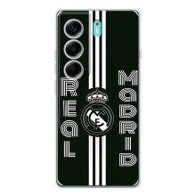 ФК Реал Мадрид чехлы для TECNO Camon 40 (AlphaPrint) (черно белый Реал)