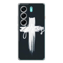 Чохли для Модель телефону українськими буквами і цифрами можна написати так: ТЕКНО Камон 40. (Хрест Ісуса) (Jesus)