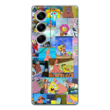 Силиконовый чехол Спанч Боб на ТЕКНО Камон 40 (Комиксы Спанч Боб)