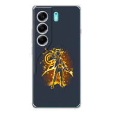 Naruto Anime Чехлы для Телефон называется ТЕКНО Камон 40. (AlphaPrint) – золотой Наруто