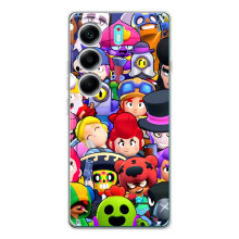 Силиконовый Чехол на TECNO Camon 40 с картинкой Brawl Stars (Персонажи)