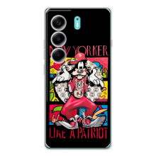 Популярные Чехлы с картинками для Телефон называется ТЕКНО Камон 40. – Мультяшный Волк