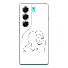 Прикольные Чехлы с принтом "интернет мэмы" для TECNO Camon 40 – Сочувствие