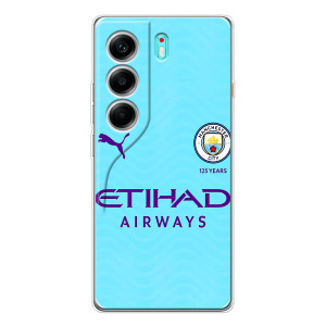 Силиконовые Чехлы принт Футбол на TECNO Camon 40 – Man City