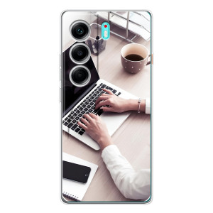 Силиконовый бампер (Работники) на TECNO Camon 40 – Офисный работник