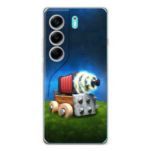 Силиконовый Чехол (атрибутика Клеш Роял) для TECNO Camon 40 – Пушка