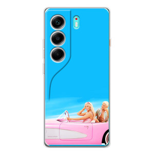 Силиконовый Чехол Барби Фильм на TECNO Camon 40 (Барби и Кен)