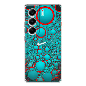 Силиконовый Чехол на TECNO Camon 40 с картинкой Nike – Найк зеленый