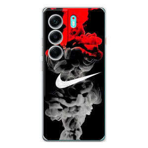 Силиконовый Чехол на TECNO Camon 40 с картинкой Nike – Nike дым