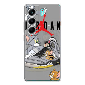 Силиконовый Чехол Nike Air Jordan на ТЕКНО Камон 40 – Air Jordan