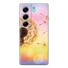 Силиконовый Чехол с одуванчиками на TECNO Camon 40 – Цветок-одуванчик