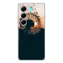 Силиконовый Чехол с одуванчиками на TECNO Camon 40