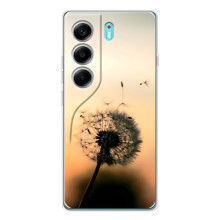 Силиконовый Чехол с одуванчиками на TECNO Camon 40 – Роздумаханый одуванчик