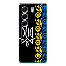 Силиконовый Чехол на TECNO Camon 40 – Герб и вышыванка