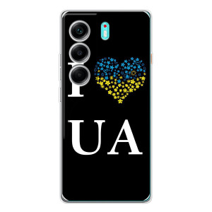 Силиконовый Чехол на TECNO Camon 40 (Я-Украина) – I Love UA