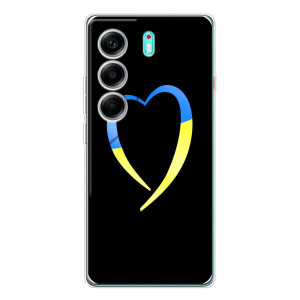 Силиконовый Чехол на TECNO Camon 40 (Я-Украина) – Украинское сердце