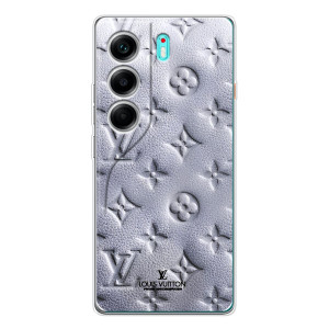 Текстурный Чехол Louis Vuitton для ТЕКНО Камон 40 – Белый ЛВ