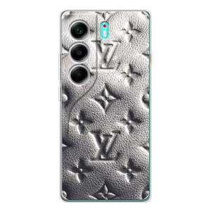 Текстурный Чехол Louis Vuitton для ТЕКНО Камон 40 – Бежевый ЛВ