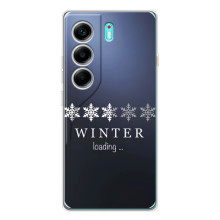 Зимні Чохли для Телефон українською мовою можна записати так: ТЕКНО КАМОН 40. - прозорий фон (Winter loading)