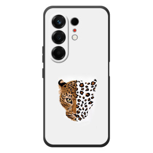 Чехол с леопардовым принтом на TECNO Camon 50 (Леопард на белом)