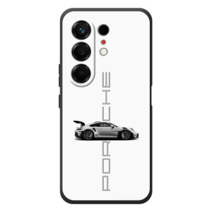 Чехол с авто Порше для TECNO Camon 50 – белый Порше