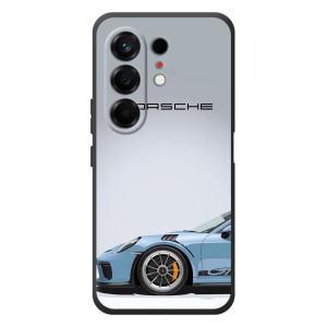 Чехол с авто Порше для TECNO Camon 50 – Голубой Порше