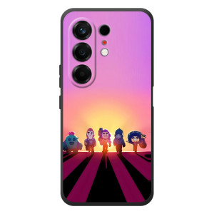 Силиконовый Чехол на TECNO Camon 50 с картинкой Brawl Stars – Персонажи в закате