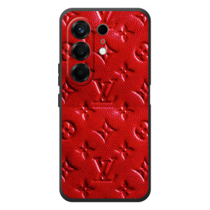 Текстурный Чехол Louis Vuitton для Техно Камон 50 (Красный ЛВ)