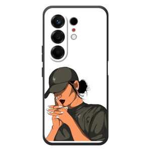 Силиконовый Чехол на TECNO Camon 50 с картинкой Стильных Девушек (В зеленом)