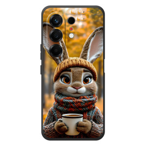 Печатный чехол «Зверята с кофе» для TECNO Camon 50
