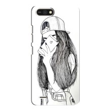 Чехол с печатью для TECNO POP 2F - (Мода) (AlphaPrint) (Фото девочки)