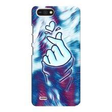 Чохол з принтом для TECNO POP 2F (AlphaPrint - Знак сердечка)