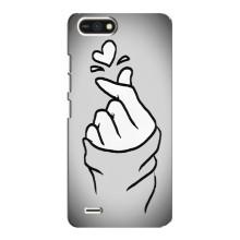 Чохол з принтом для TECNO POP 2F (AlphaPrint - Знак сердечка)