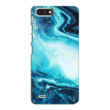 Мраморний чехол на TECNO POP 2F (VPrint) (Блакитний мрамор)