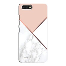 Мраморний чехол на TECNO POP 2F (VPrint) (Тройний мрамор)