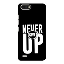 Силиконовый Чехол на TECNO POP 2F с картинкой Nike (Never Give UP)