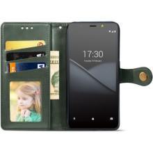 Шкіряний чохол-книжка GETMAN Gallant (PU) для TECNO POP 3 – Зелений
