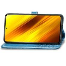 Кожаный чехол-книжка Art Case с визитницей для TECNO POP 3 – Синий