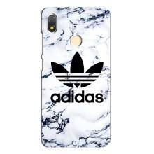 Чехлы Адидас для TECNO POP 3 (AlphaPrint) (Адидас на мраморе)