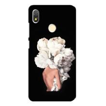 Чехлы (ART) Цветы на TECNO POP 3 (VPrint) (Білі квіти)