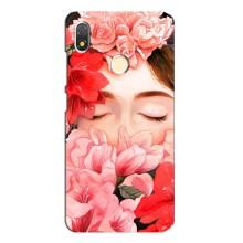 Чехлы (ART) Цветы на TECNO POP 3 (VPrint) (Очі в квітах)