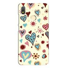 Чехлы для любимой на Техно Поп 3 (VPrint) (Сердечки)