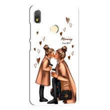 Чехол с печатью для TECNO POP 3 - (Мама с ребенком) (AlphaPrint) (Дочка и мама)