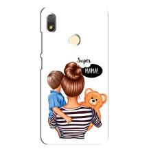 Чехол с печатью для TECNO POP 3 - (Мама с ребенком) (AlphaPrint) (Мама с сыном)